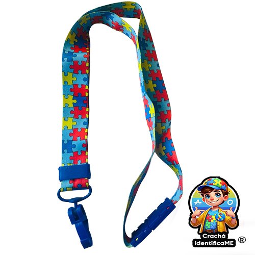 Cordão Autismo Quebra-Cabeça