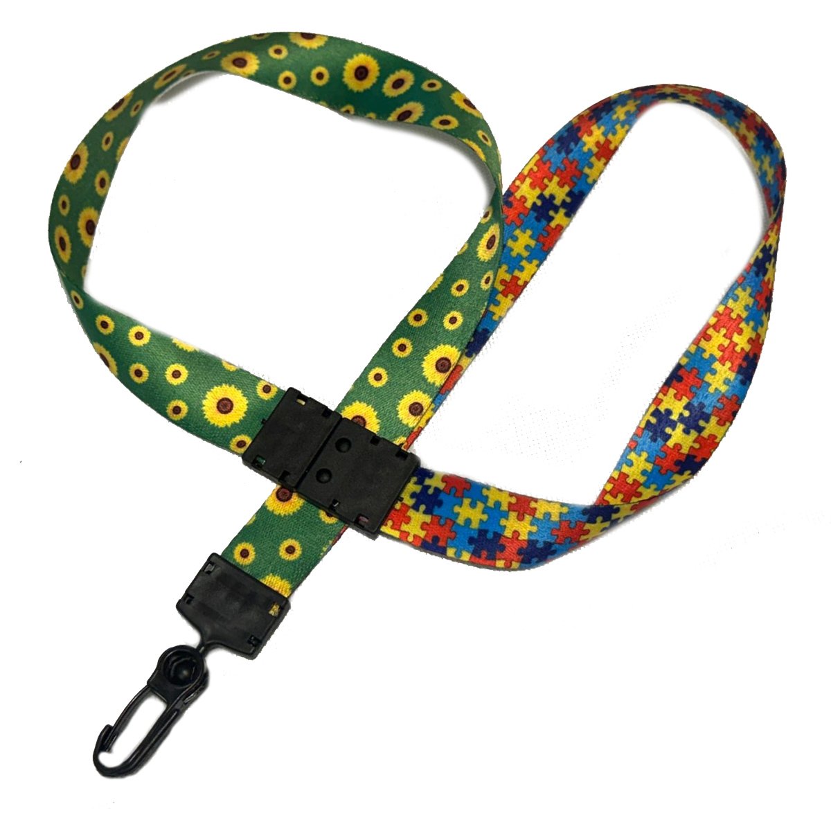 Cordão  Dupla Face AUTISMO+GIRASOL