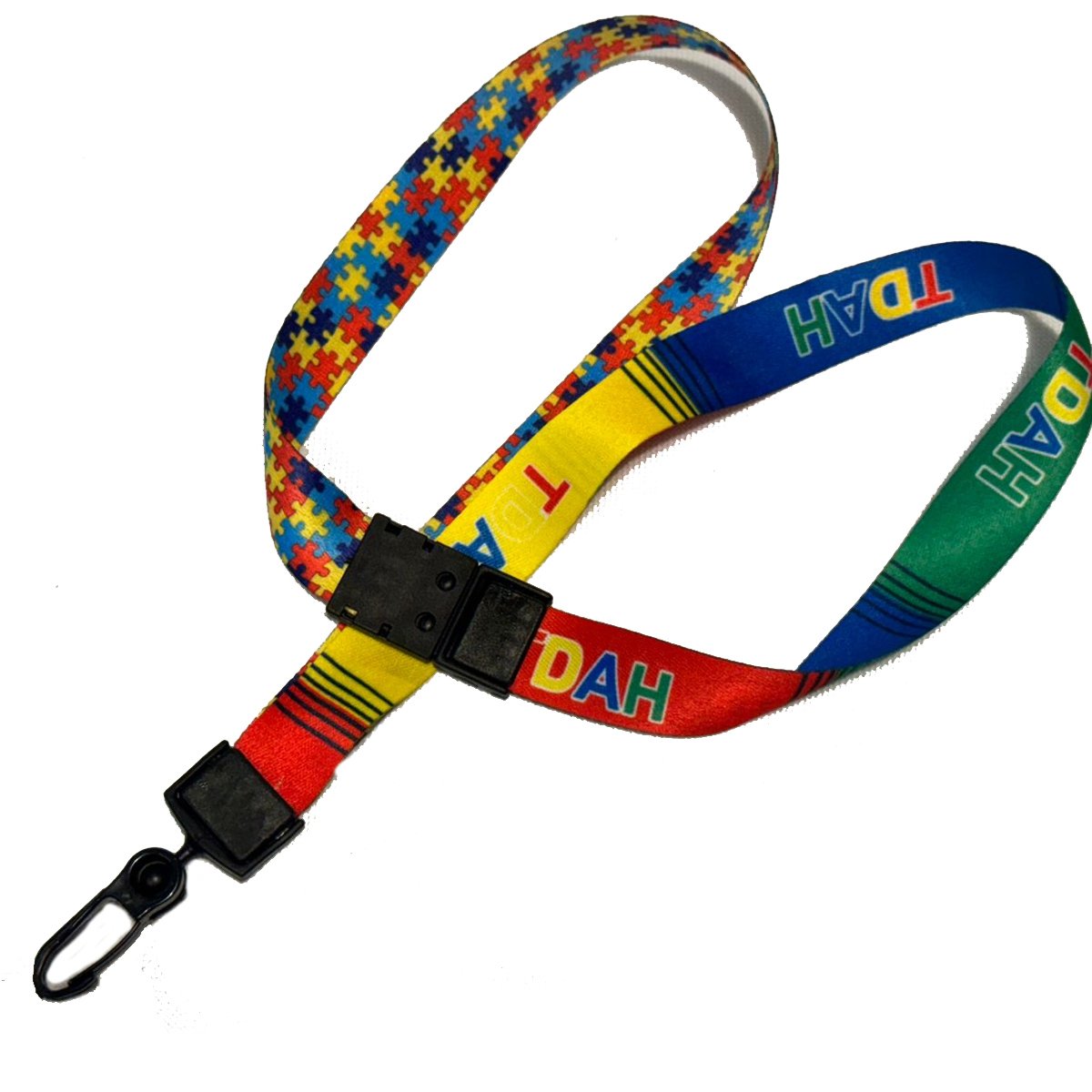 Cordão  Dupla Face TDAH+AUTISMO