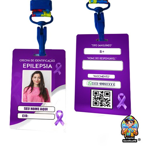 Crachá de Identificação para Epilepsia – Segurança, acolhimento e informação imediata