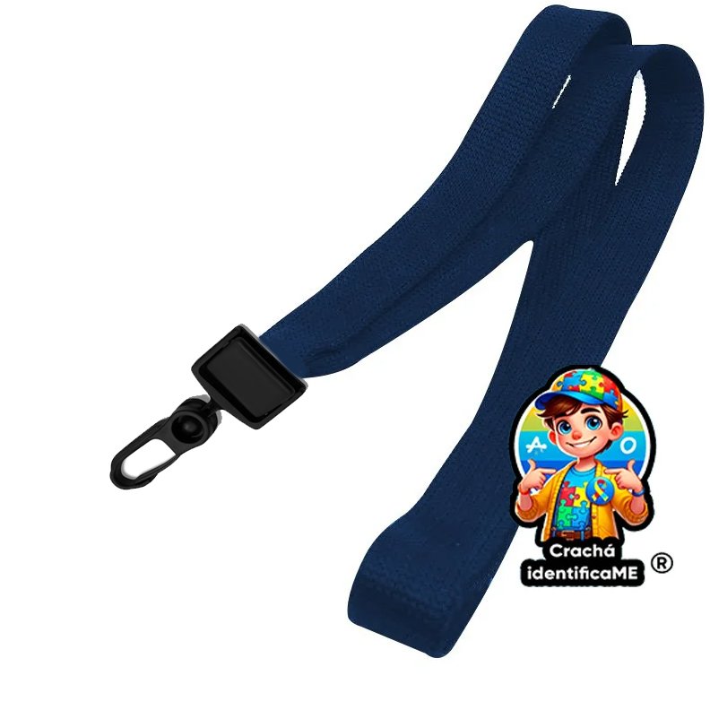 Cordão Infantil para Crachá Escolar – Tamanhos por Idade (30cm, 35cm, 45cm)