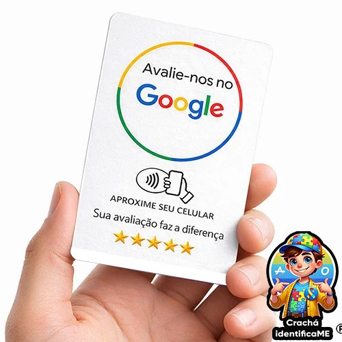 Cartão de Avaliação Google com NFC e QR Code – Mais Avaliações e Mais Clientes para seu Negócio